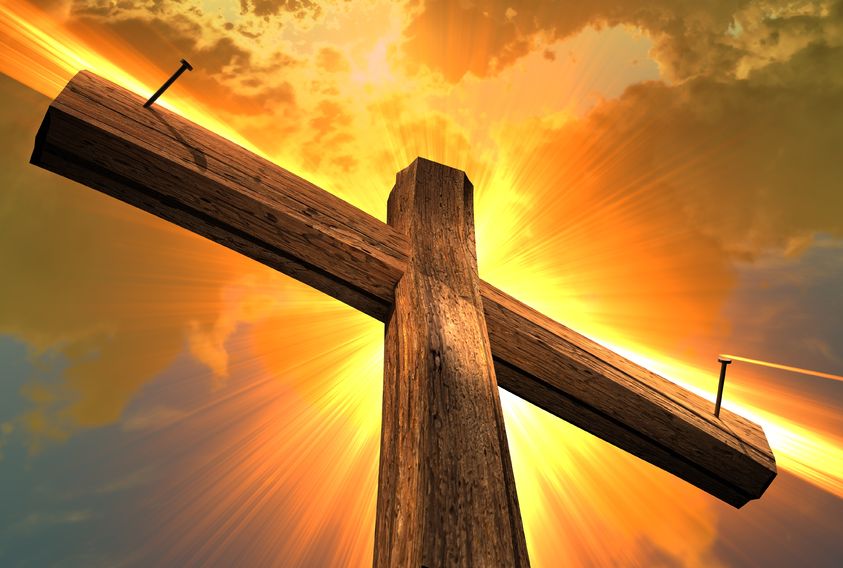 What happened on the cross?