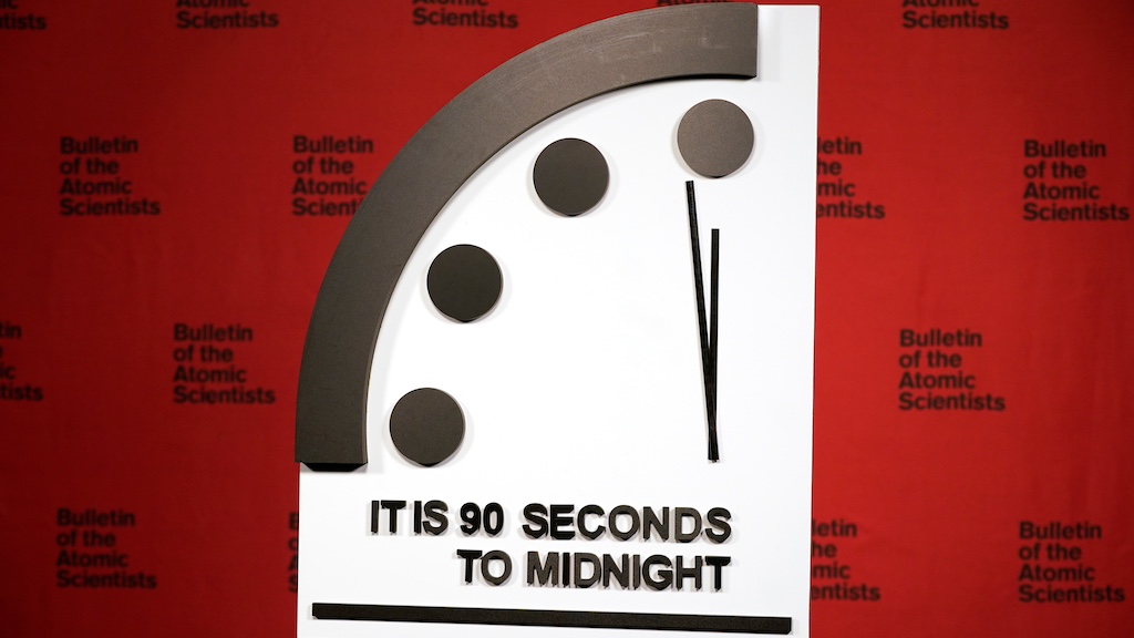 Doomsday Clock stays on 90 seconds to midnight